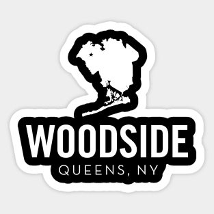 Woodside, Queens - New York (white) Sticker